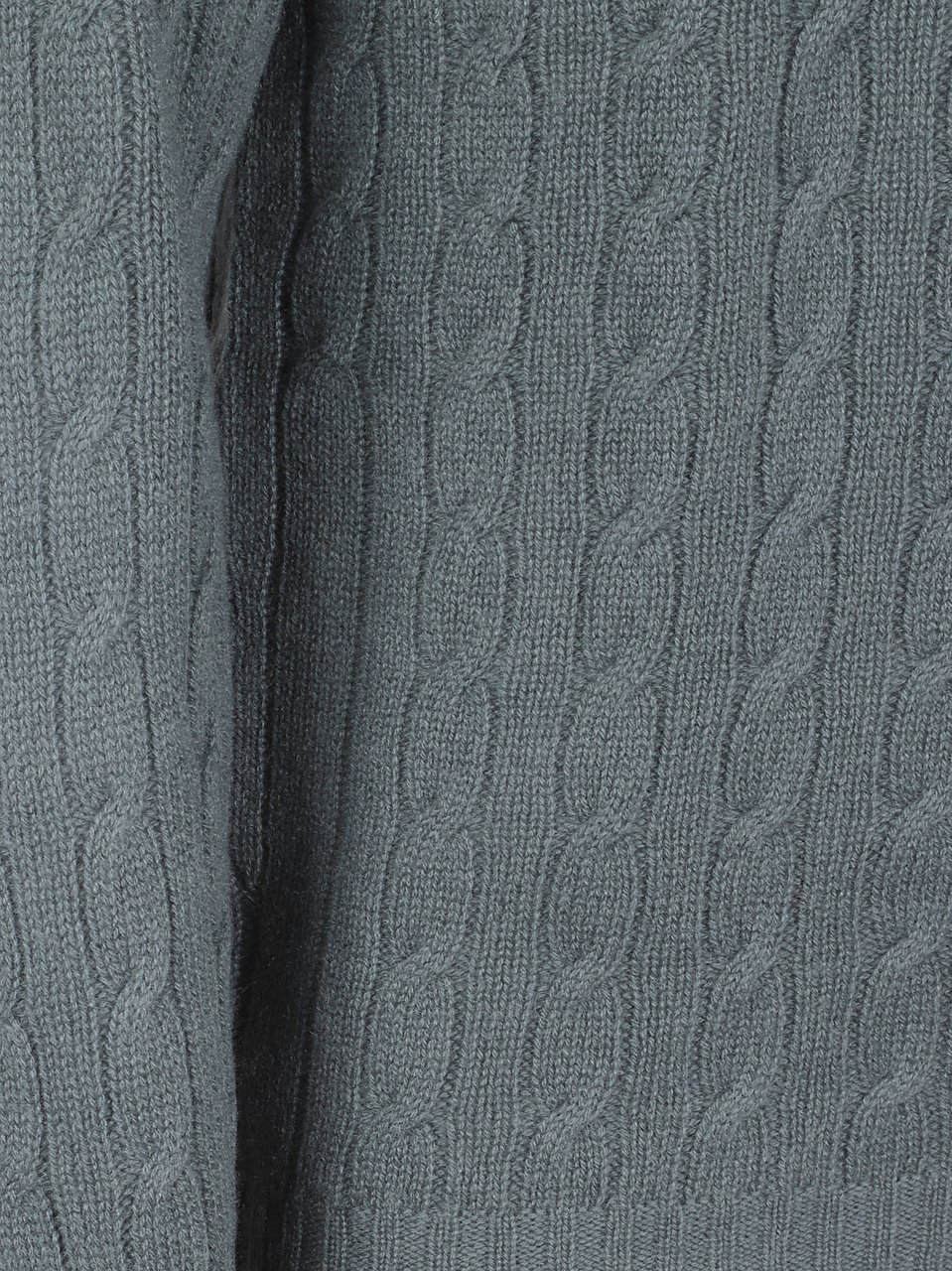 Drumohr Cable Knit Long-Sleeve Sweater Grijs