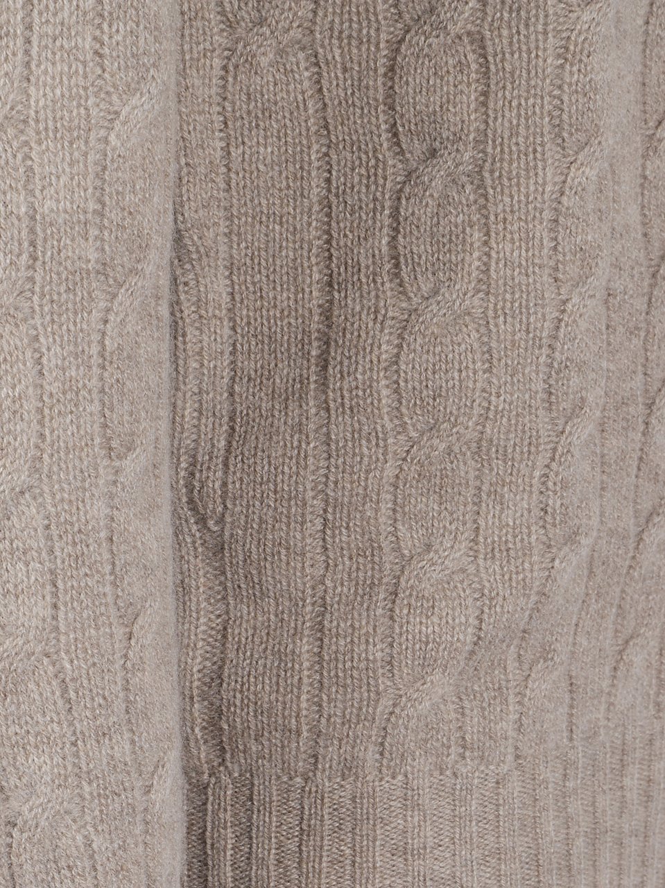 Drumohr Braided Wool Roundneck Sweater Grijs