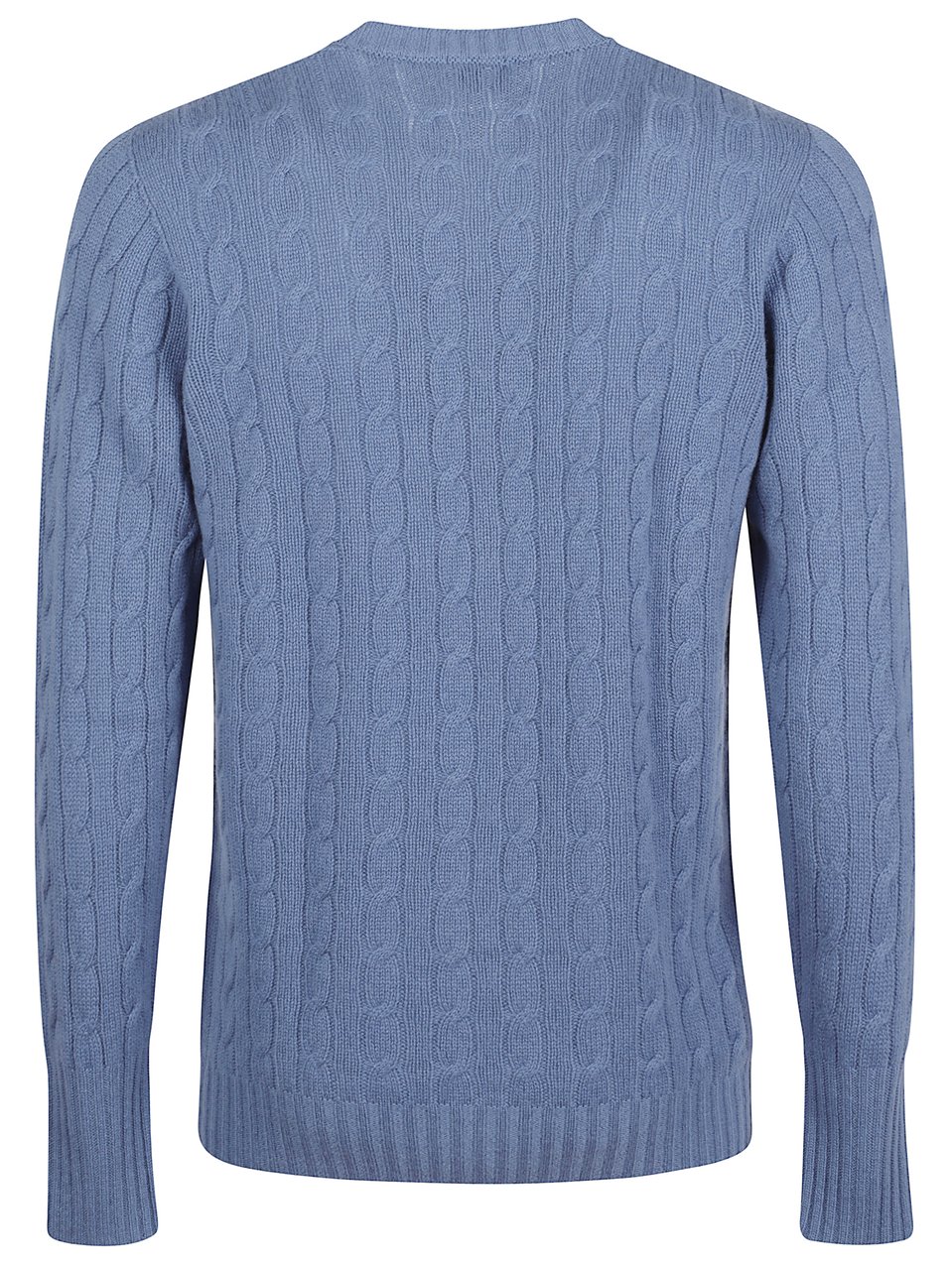 Drumohr Braided Cable Knit Sweater Blauw