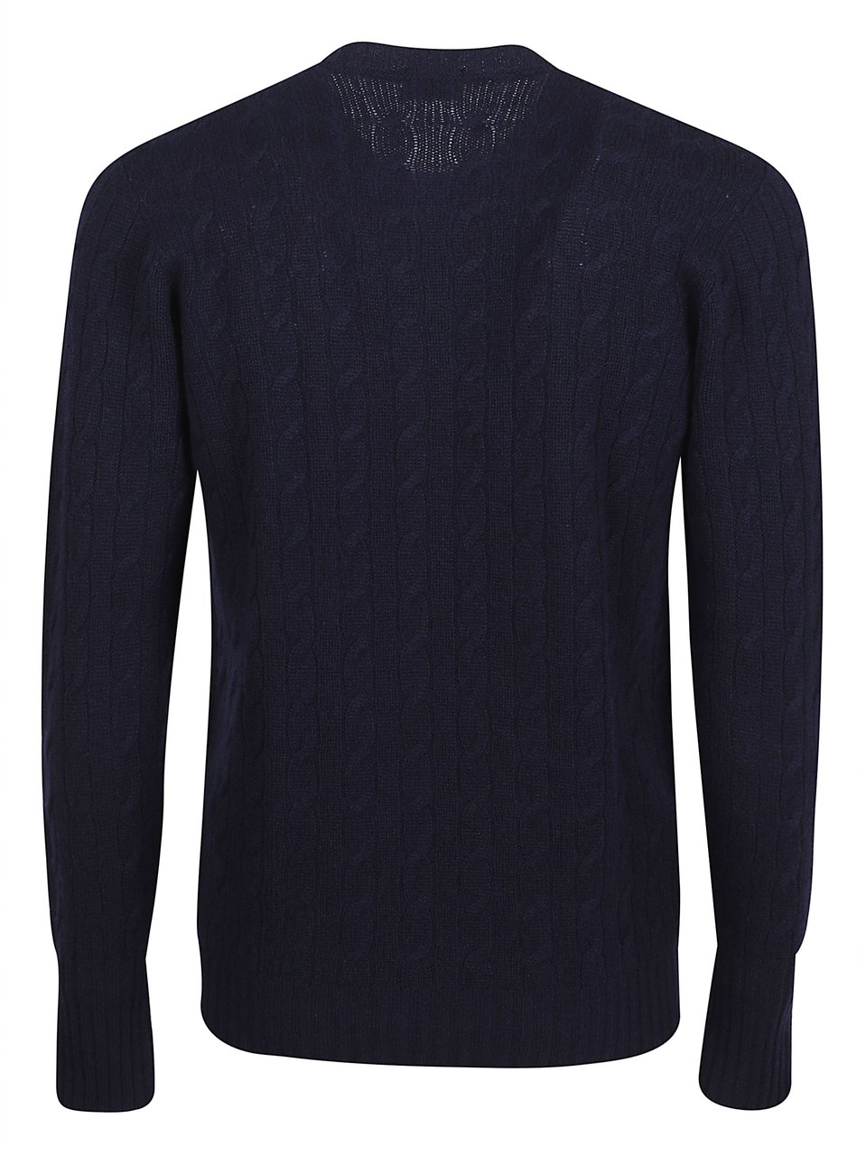 Drumohr Textured Cable Knit Sweater Zwart