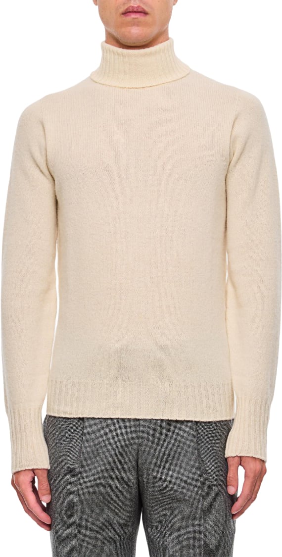 Drumohr Turtleneck Sweater Neutraal