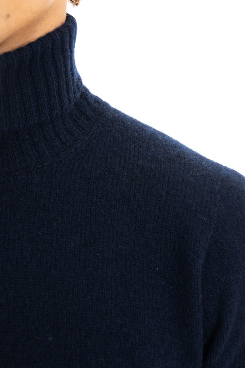Drumohr Lambswool Turtleneck Sweater Zwart