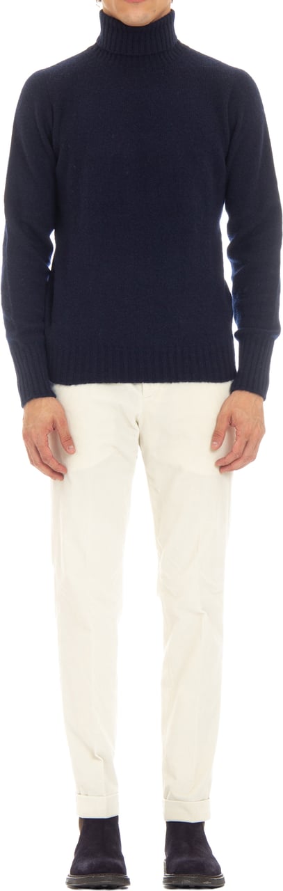 Drumohr Lambswool Turtleneck Sweater Zwart