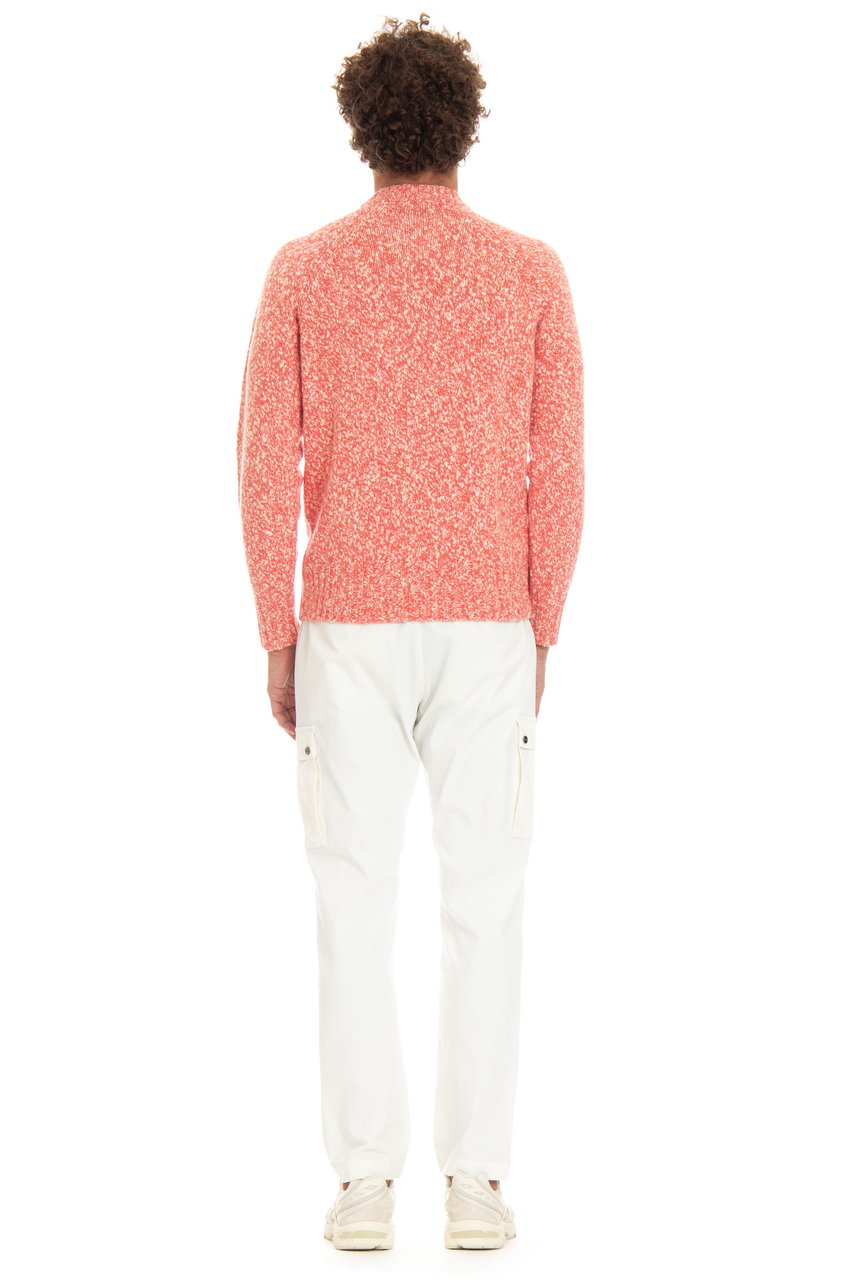 Drumohr Moulinè Wool Crewneck Sweater Oranje
