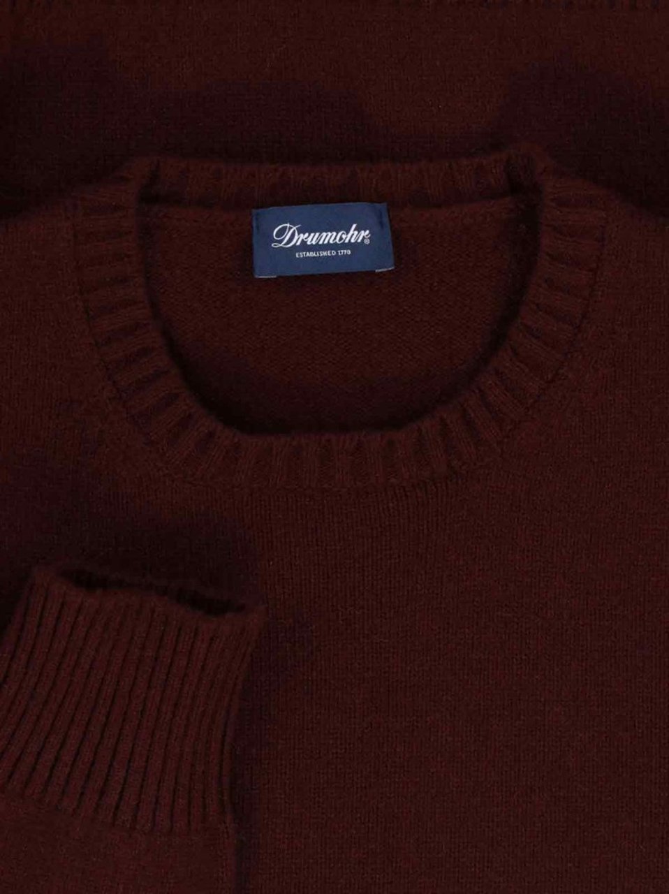 Drumohr Cashmere Sweater – Bordeaux Maroon