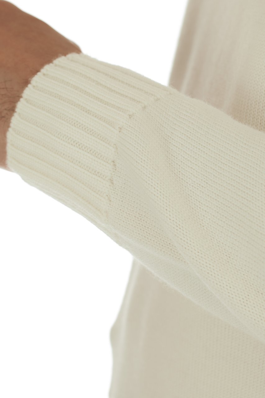 Drumohr Fine Merinos Turtleneck Sweater Wit