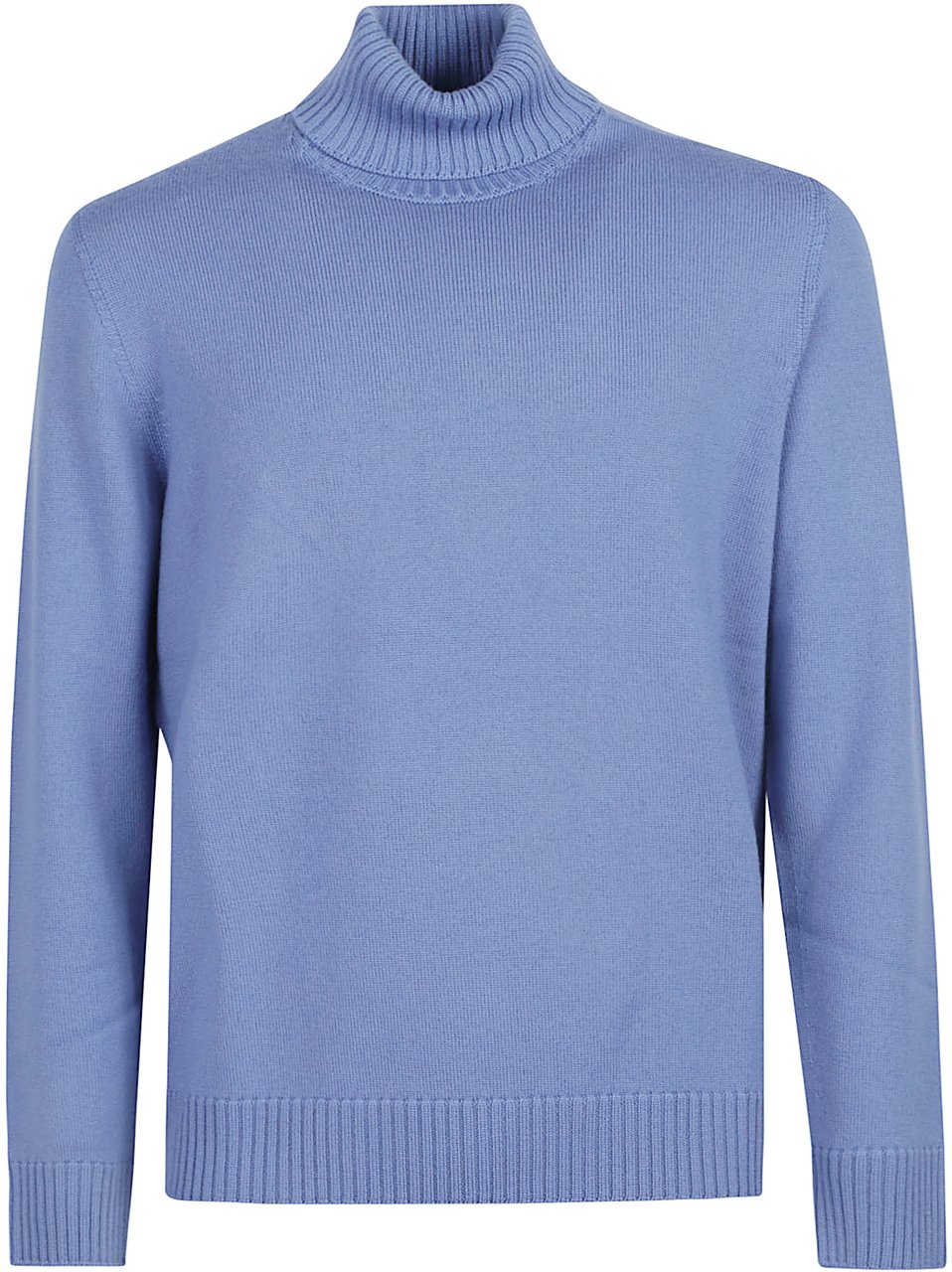 Drumohr Turtle Neck Sweater Blue Blauw