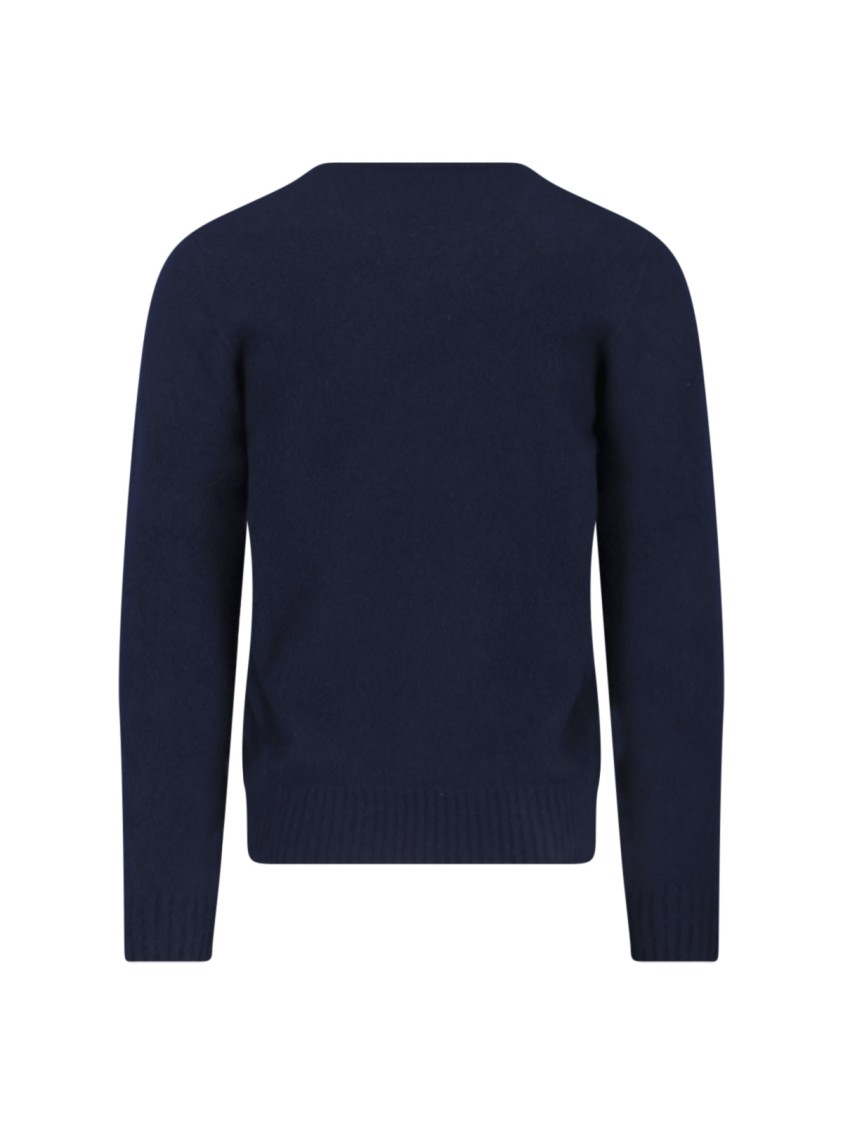 Drumohr Cashmere Sweater, Blue, Navy Tone Blauw