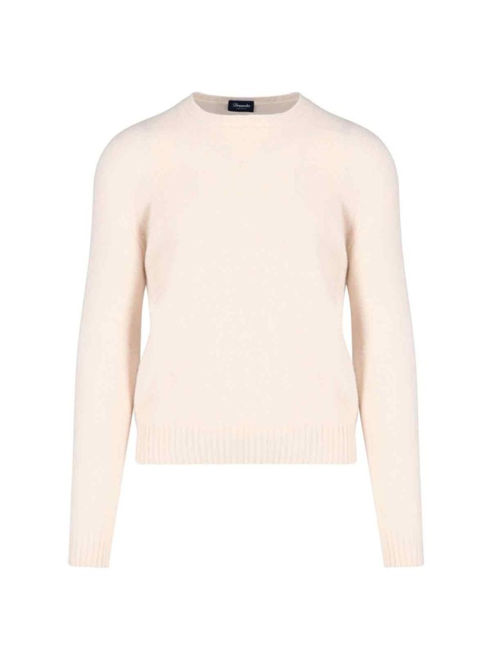 Drumohr Basic Sweater In Pink Wool Light Shade Neutraal