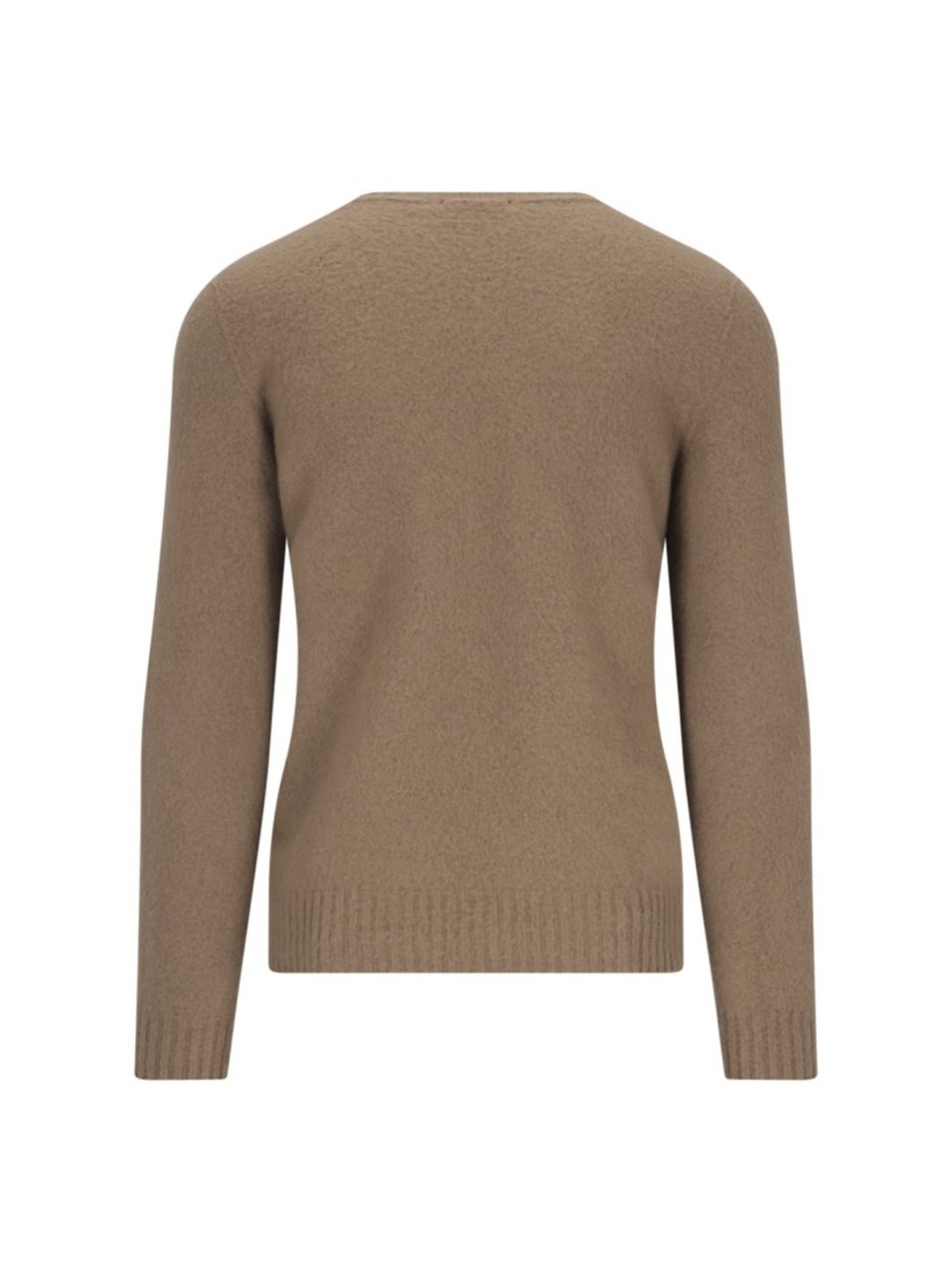 Drumohr Basic Sweater In Brown Wool Light Shade Bruin
