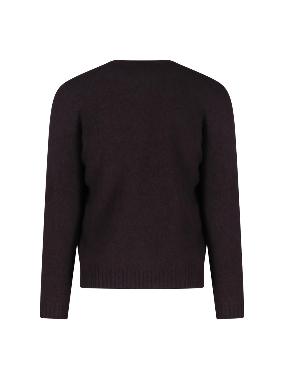 Drumohr Crew Neck Sweater with Ribbed Finishes Bruin