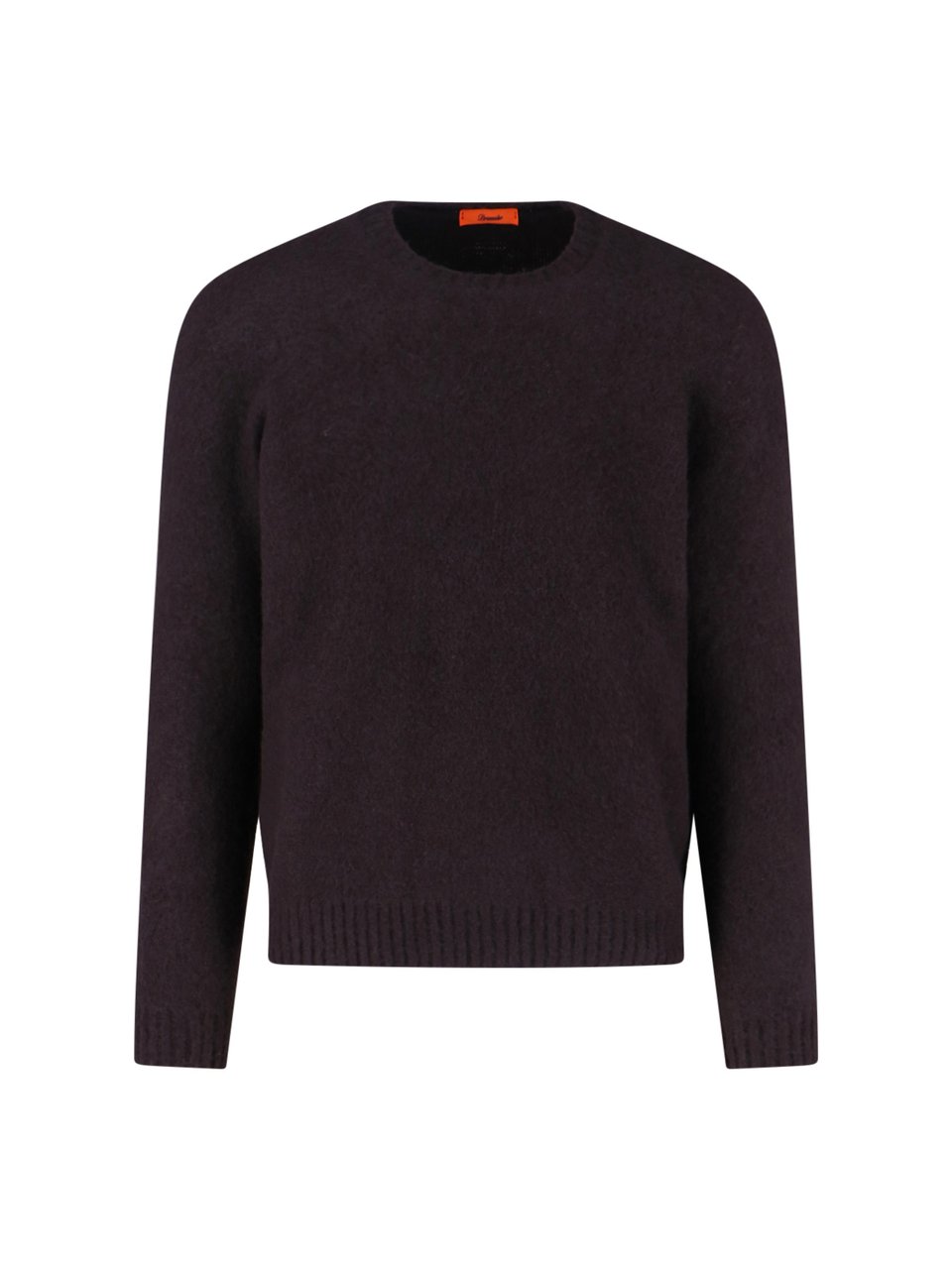 Drumohr Crew Neck Sweater with Ribbed Finishes Bruin