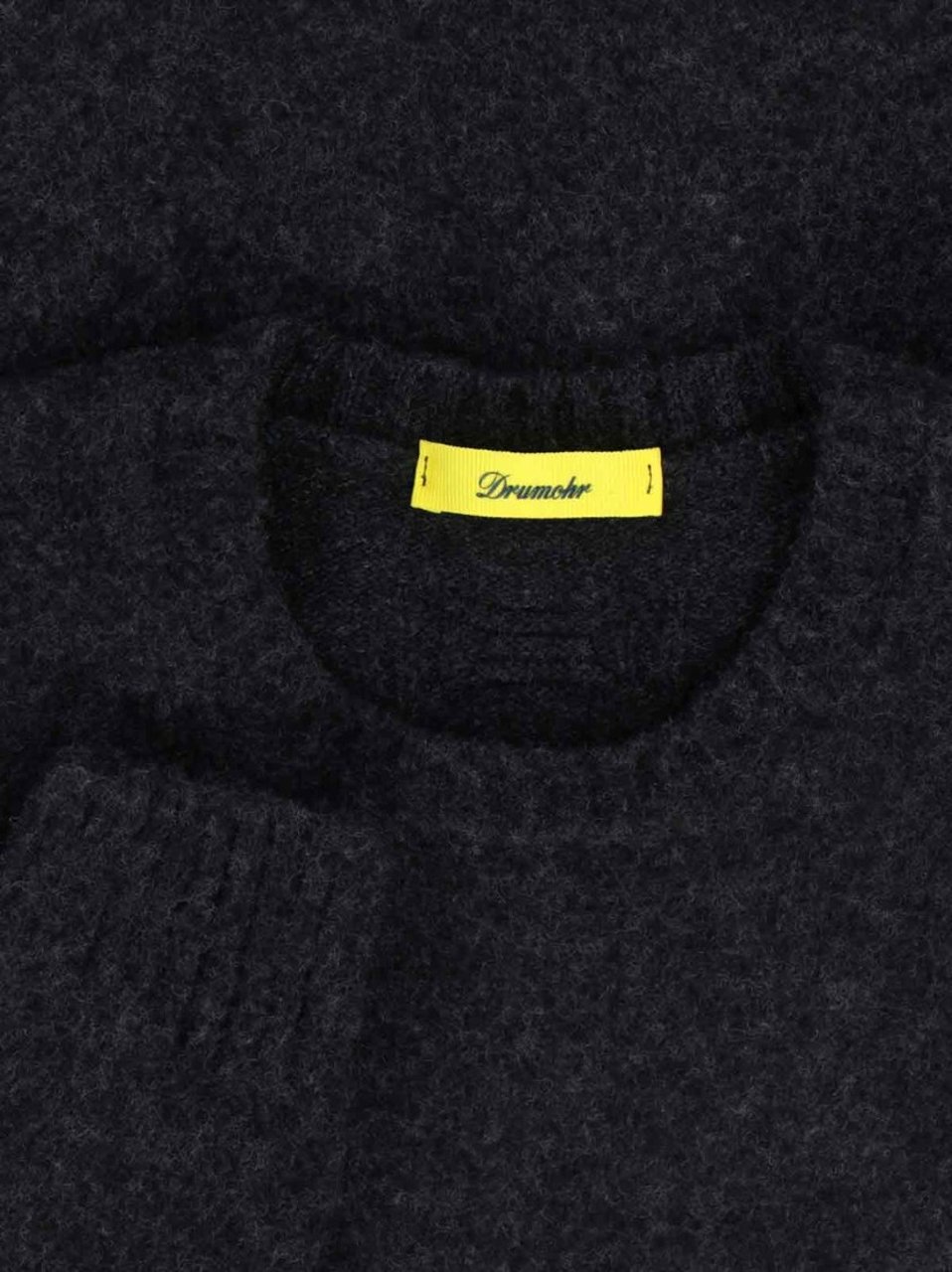 Drumohr Wool Sweater – Dark Grey Grijs