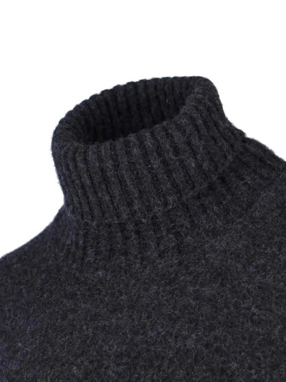 Drumohr Turtleneck Sweater – Dark Grey Grijs