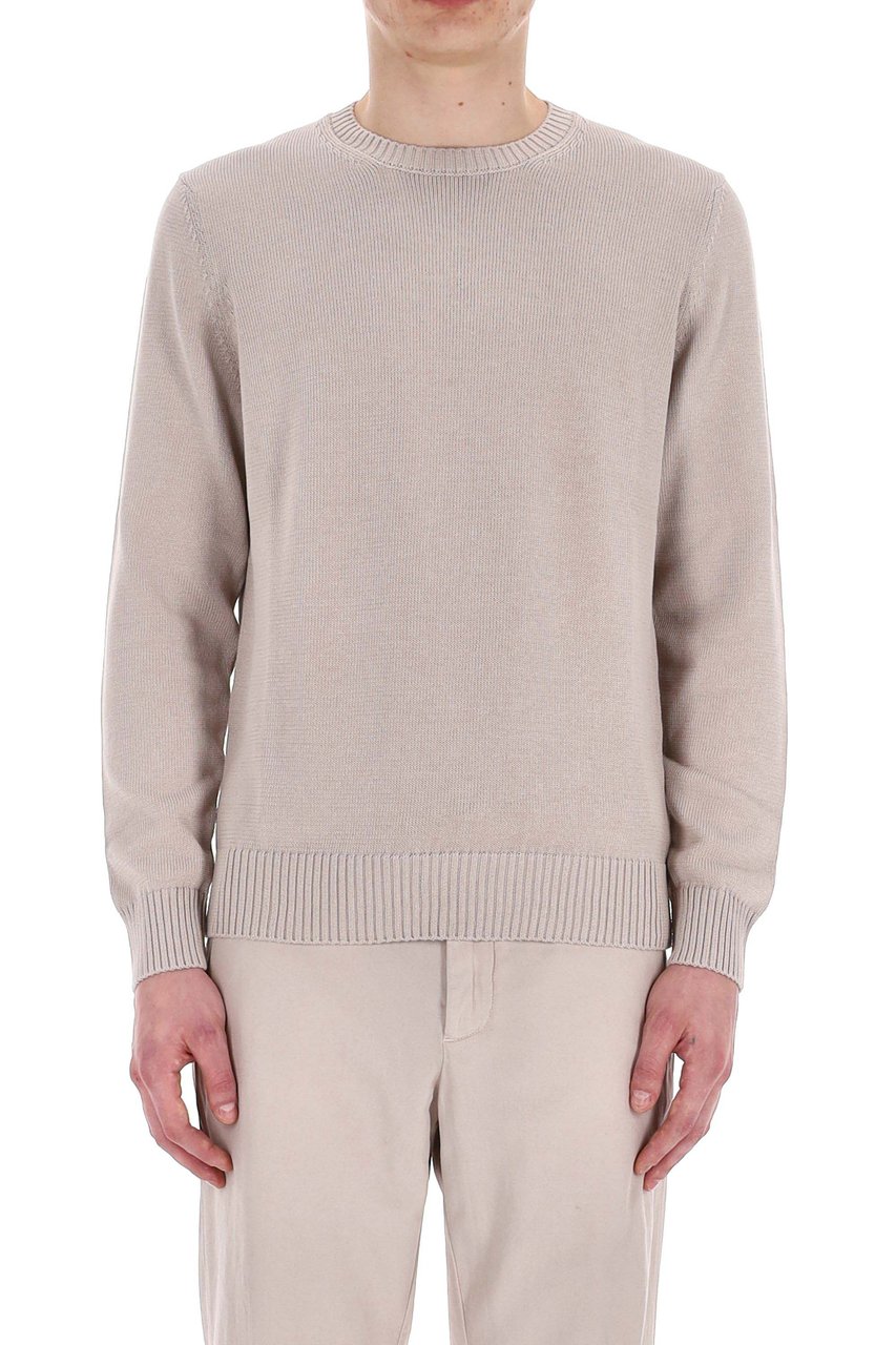 Drumohr Fine Gauge 5 Cotton Crewneck Sweater Roze
