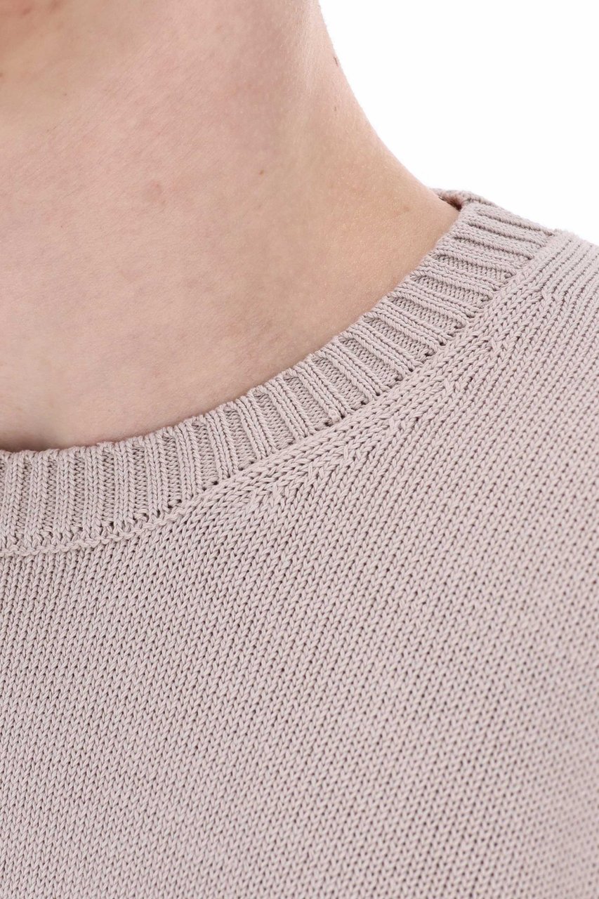 Drumohr Fine Gauge 5 Cotton Crewneck Sweater Roze