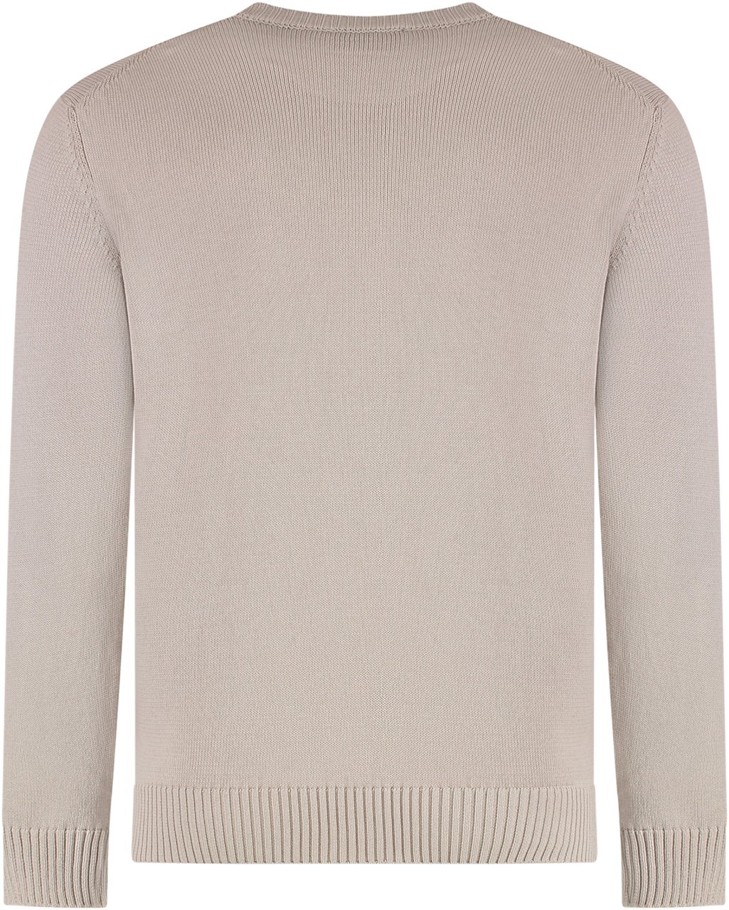 Drumohr Cotton crew-neck sweater Neutraal