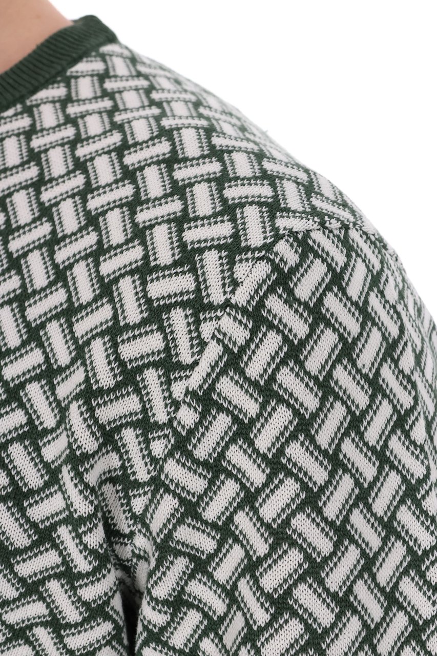 Drumohr Biscottino Cotton-Linen Crewneck Sweater Grijs