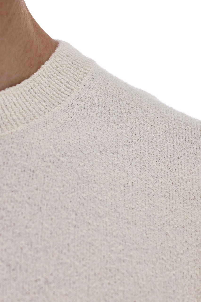 Drumohr Superlight Terry Cotton Crewneck T-Shirt Neutraal
