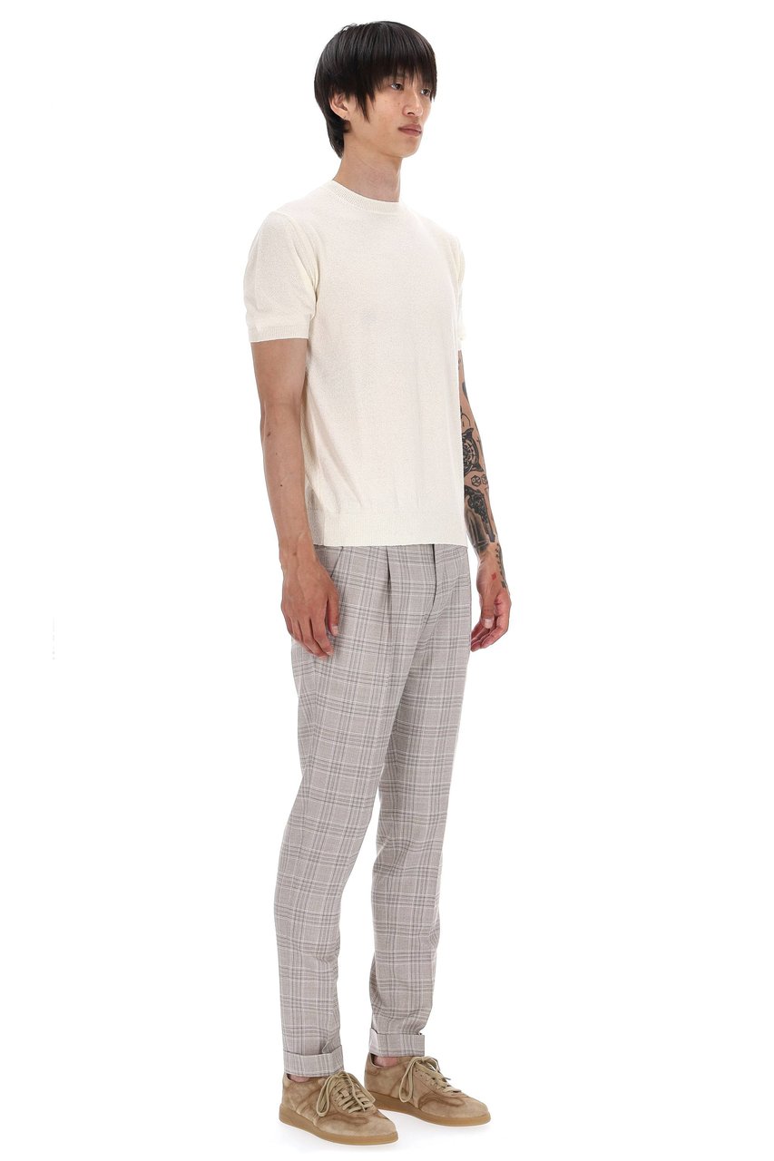 Drumohr Superlight Terry Cotton Crewneck T-Shirt Neutraal