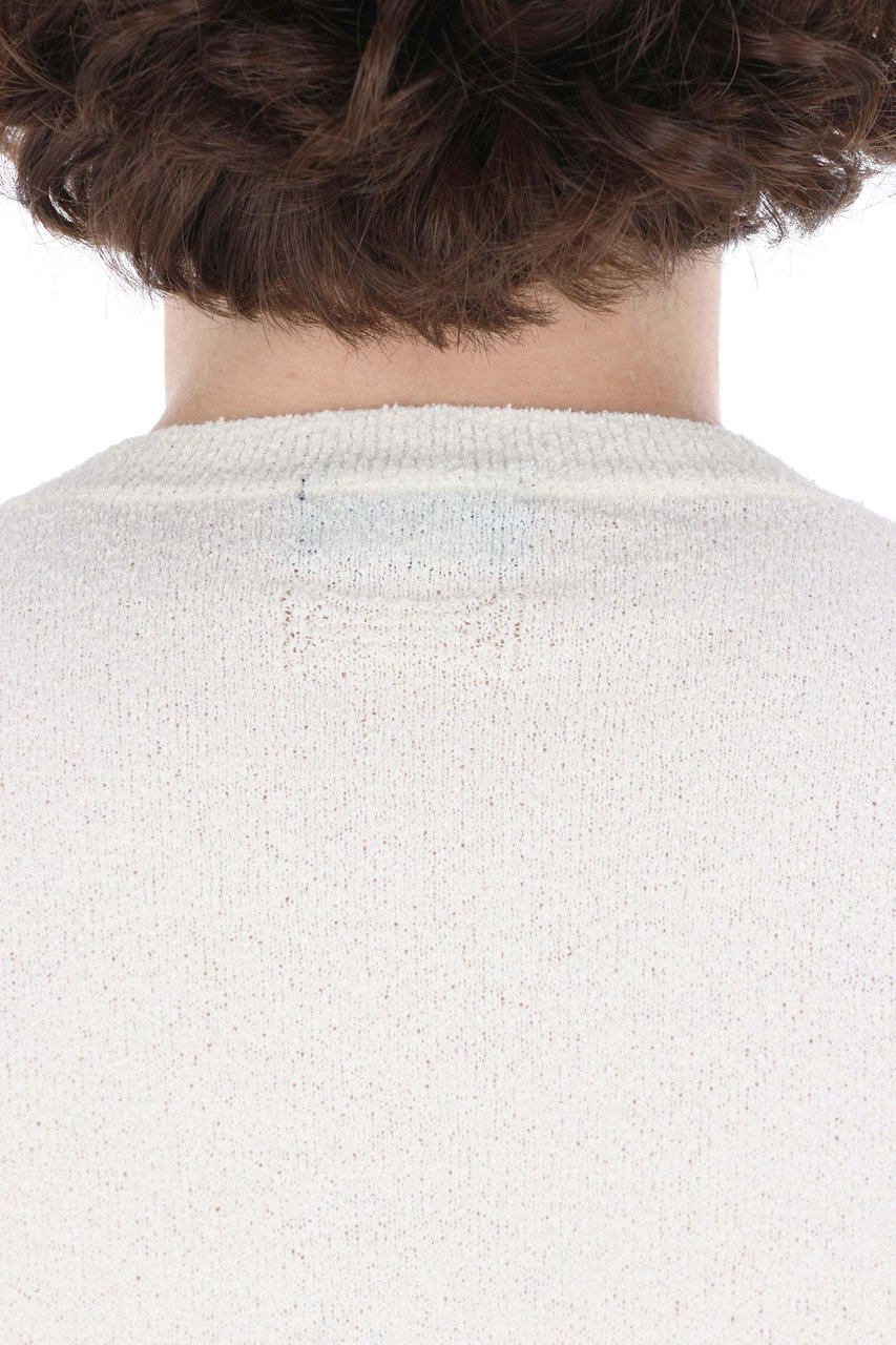 Drumohr Cream Lightweight Terry Cotton-Blend T-Shirt Zwart