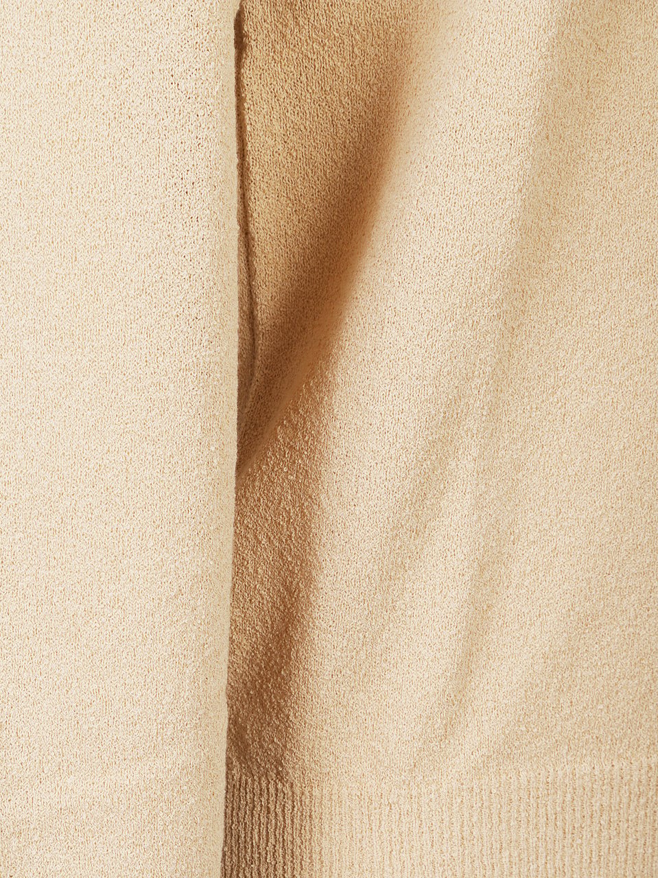 Drumohr Beige Cotton Ribbed Knit Sweater Neutraal