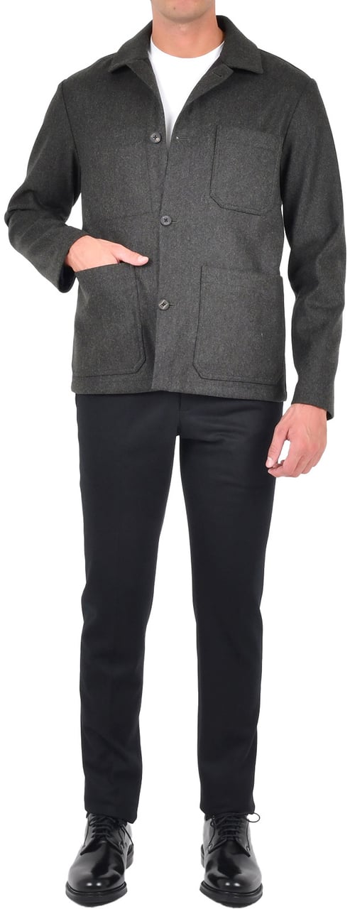 Drumohr Coats Grigio Donkergrijs