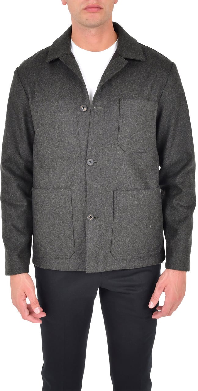 Drumohr Coats Grigio Donkergrijs