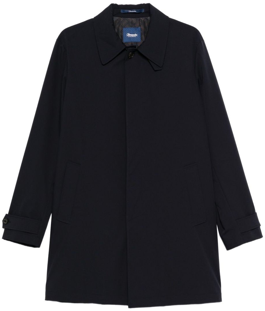 Drumohr Coats Blue Blauw
