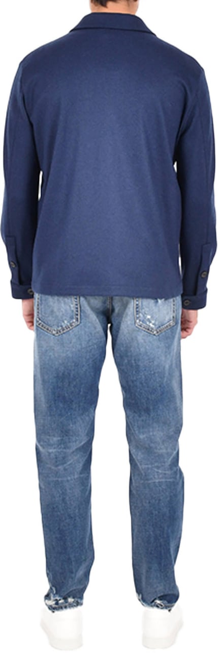 Drumohr Shirts Blue Blauw