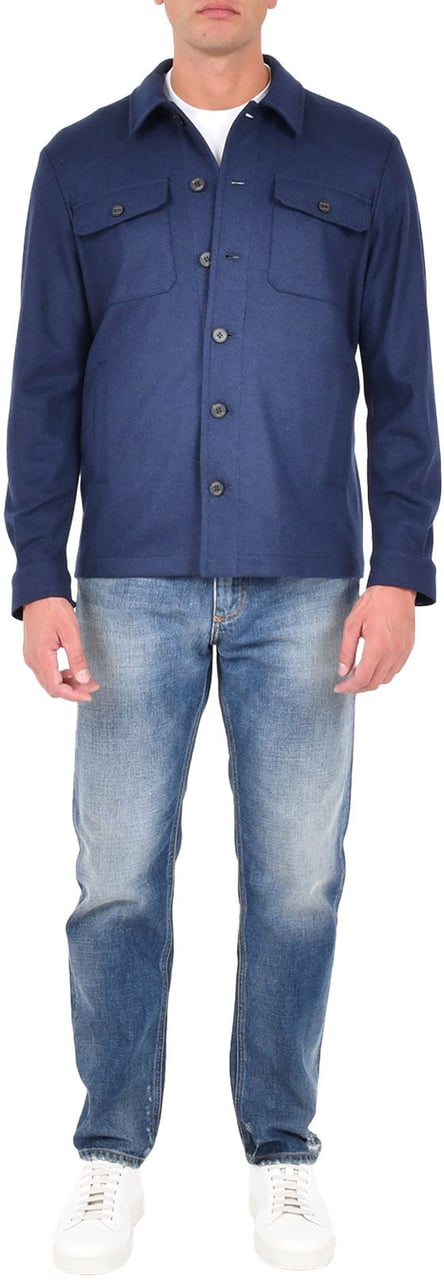 Drumohr Shirts Blue Blauw