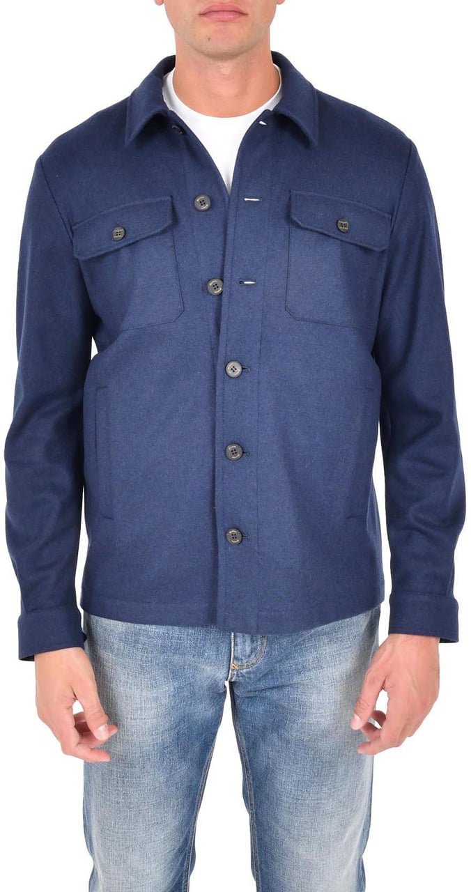 Drumohr Shirts Blue Blauw