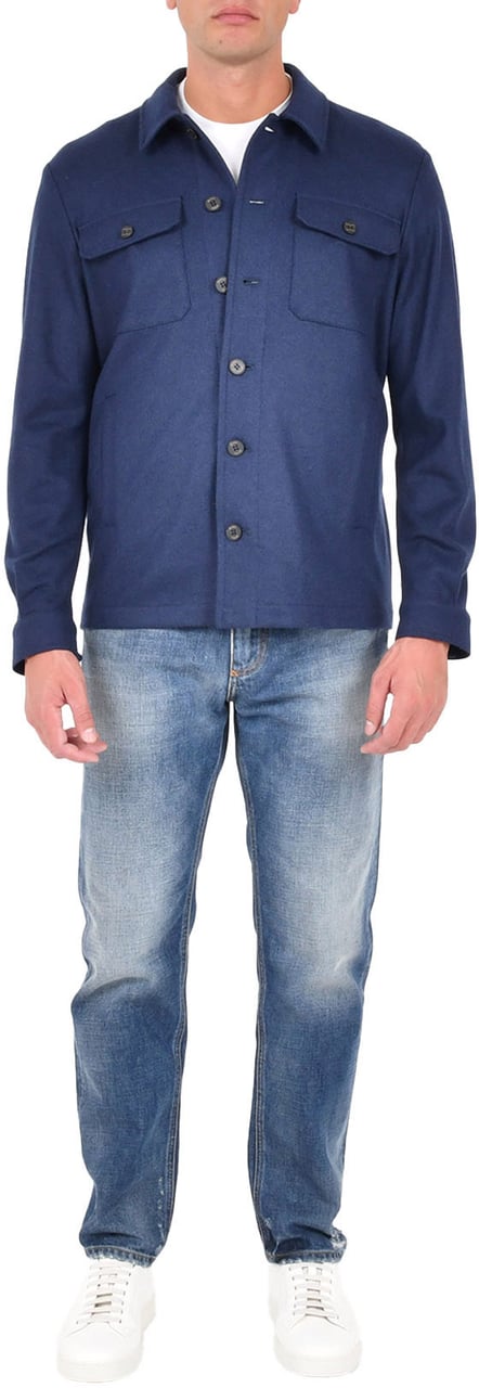 Drumohr Drumohr Shirts Blue Blauw