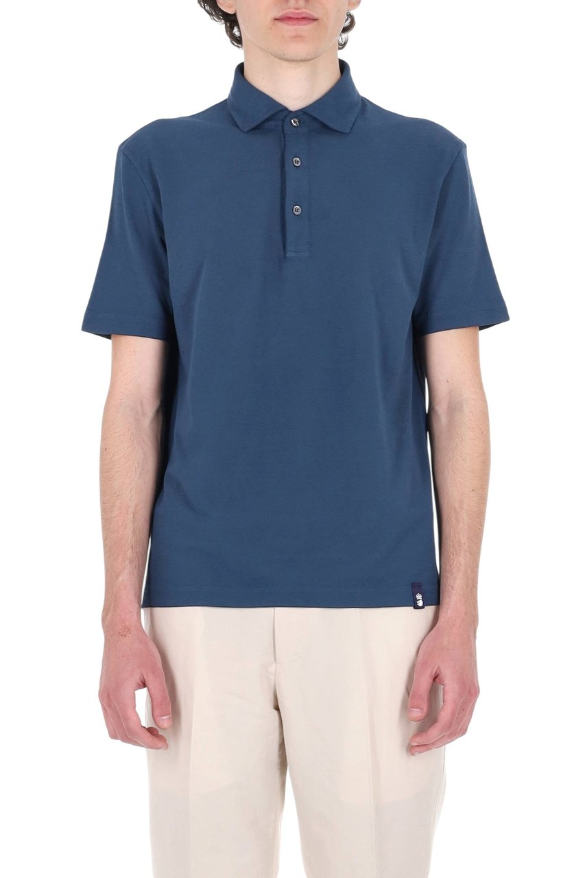 Drumohr Ice Cotton Pure Cotton Polo Shirt Groen