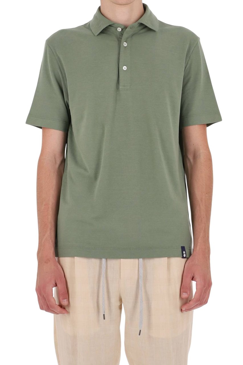 Drumohr Ice Cotton Polo Shirt Groen