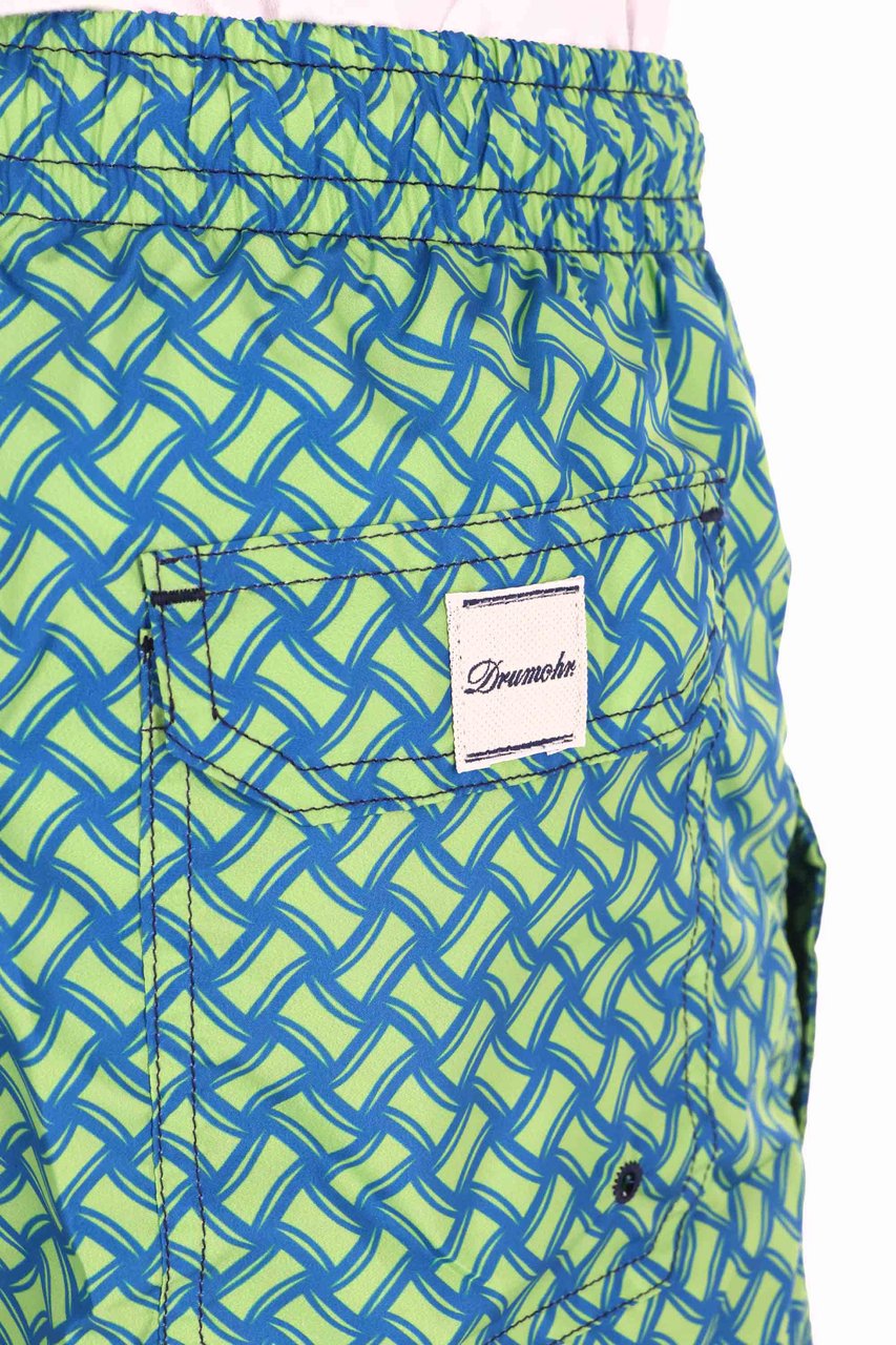 Drumohr Macro Biscottino Quick-Dry Swim Shorts Blauw