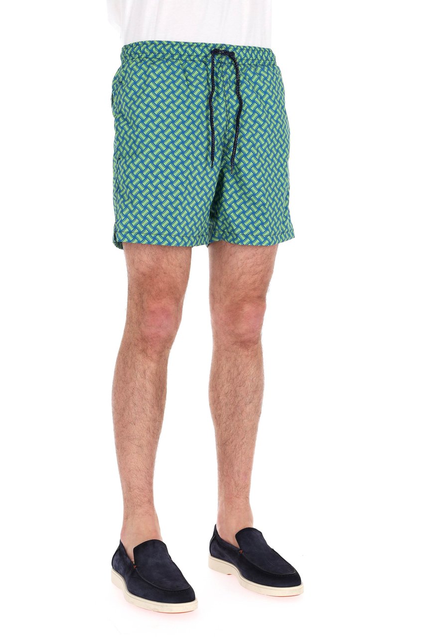 Drumohr Macro Biscottino Quick-Dry Swim Shorts Blauw