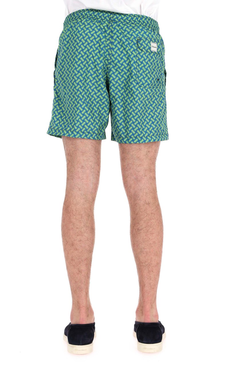 Drumohr Macro Biscottino Quick-Dry Swim Shorts Blauw
