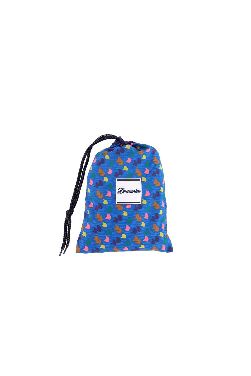 Drumohr Sailboat Print Quick-Dry Swim Shorts Blauw