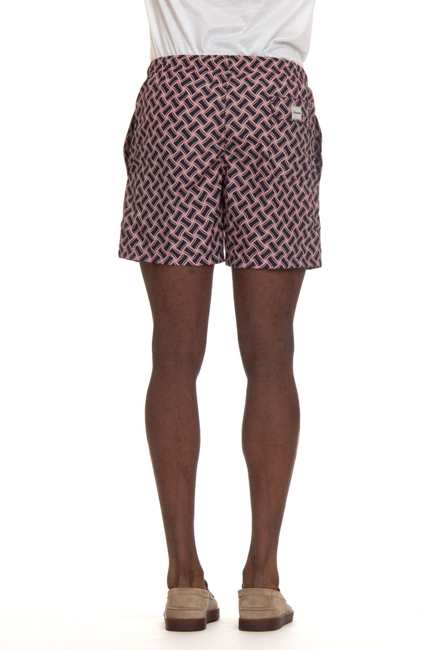 Drumohr Macro Biscottino Quick-Dry Nylon Swimwear Wit