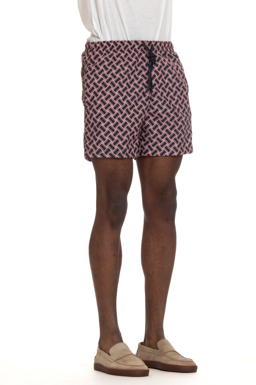 Drumohr Macro Biscottino Quick-Dry Nylon Swimwear Wit