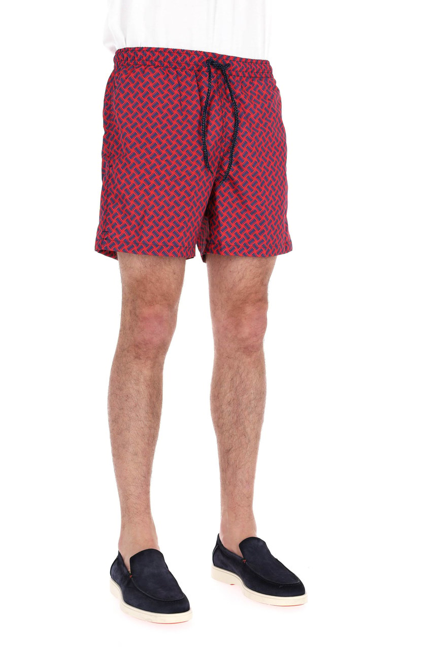 Drumohr Macro Biscottino Quick-Dry Swim Shorts Roze