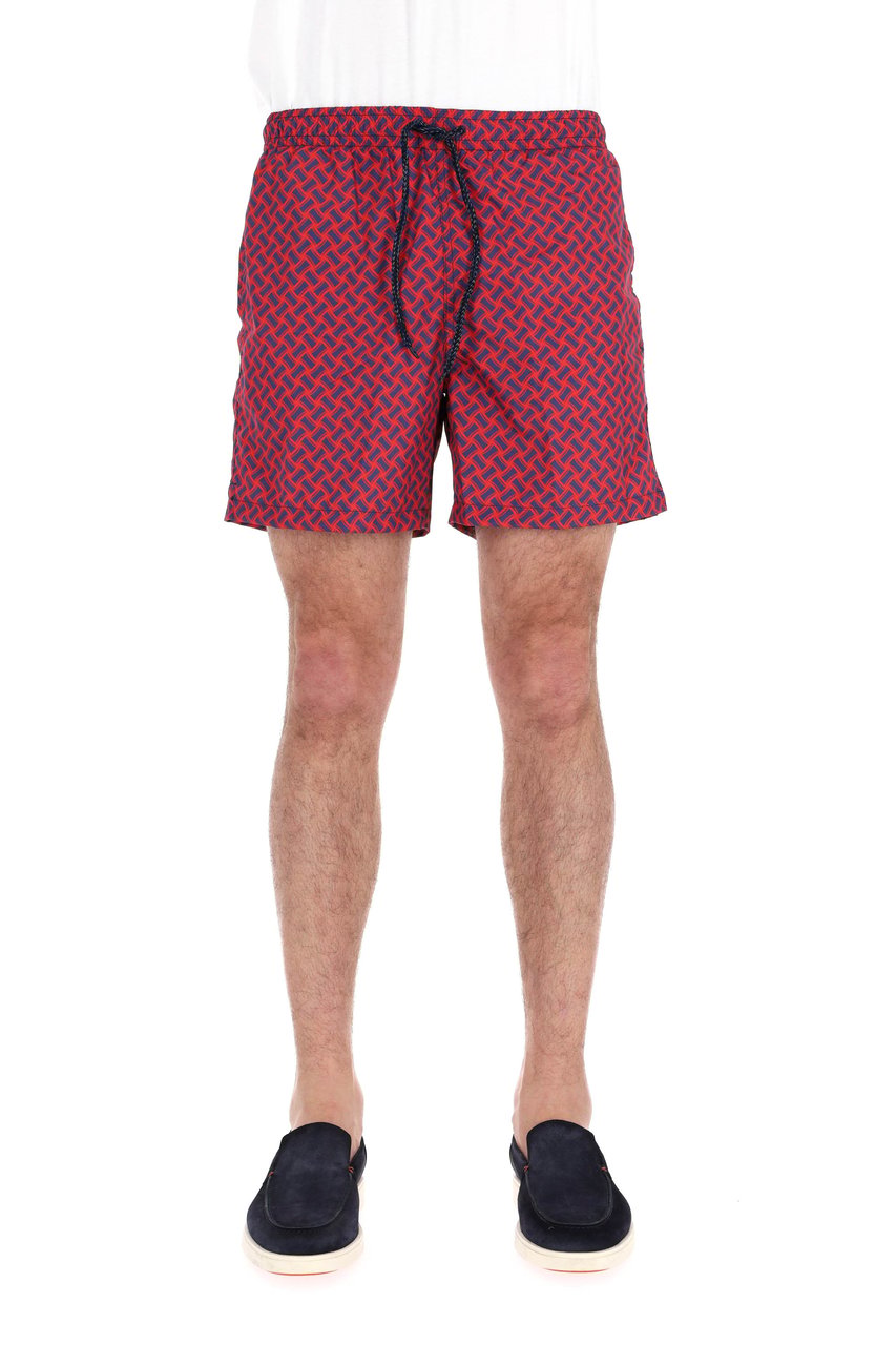 Drumohr Macro Biscottino Quick-Dry Swim Shorts Roze