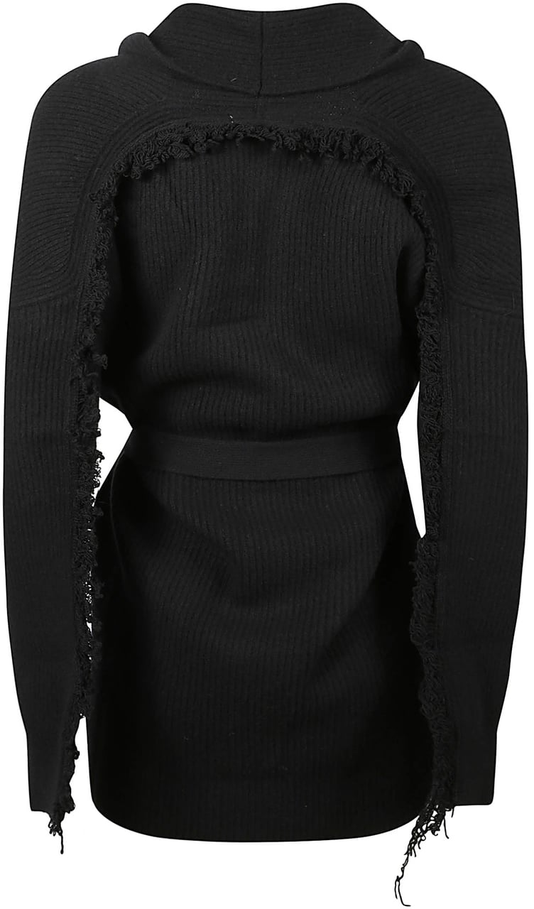 Drumohr Long Sleeve Cardigan Black Zwart