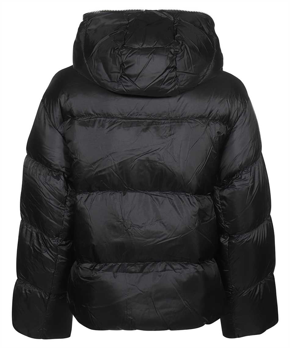 Drumohr Hooded full-zip down jacket Zwart