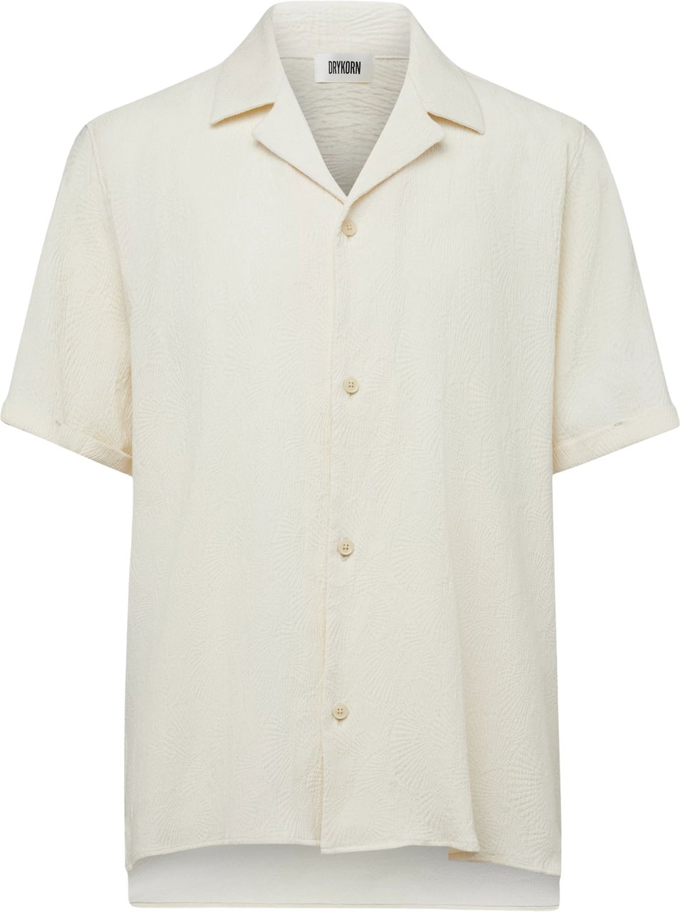Drykorn Bijan_2 Korte Mouw Overhemden Off White 152305 Bijan_2 Wit