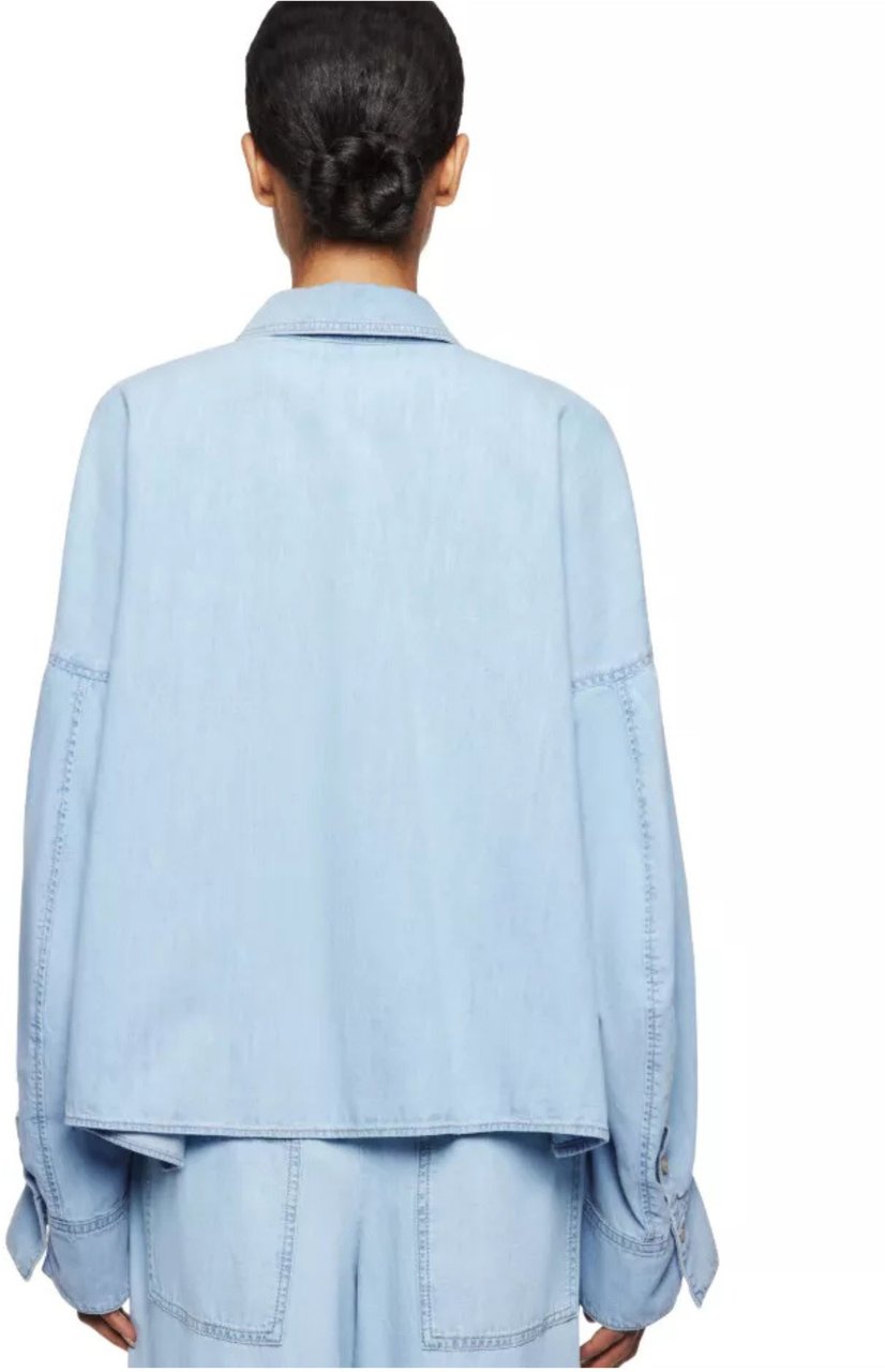 Drykorn Oshia Blouses Lichtblauw 260226 Oshia Blauw