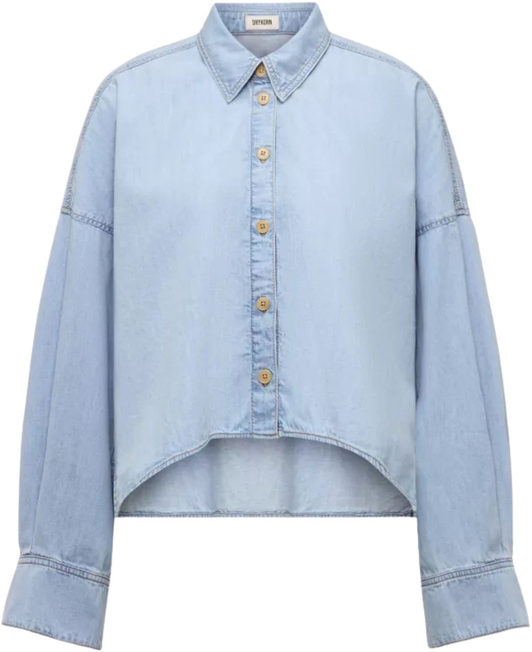Drykorn Oshia Blouses Lichtblauw 260226 Oshia Blauw