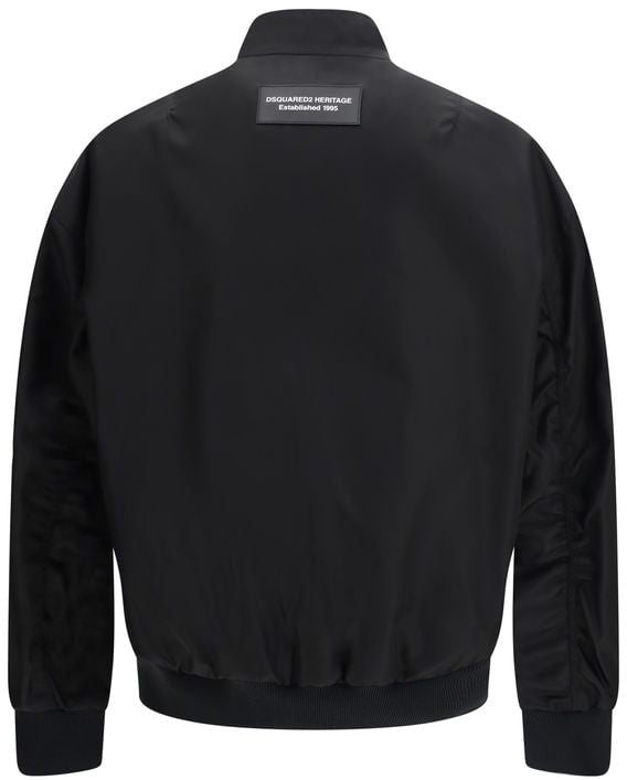 Dsquared2 Dsquared² Black Polyamide Bomber Zwart