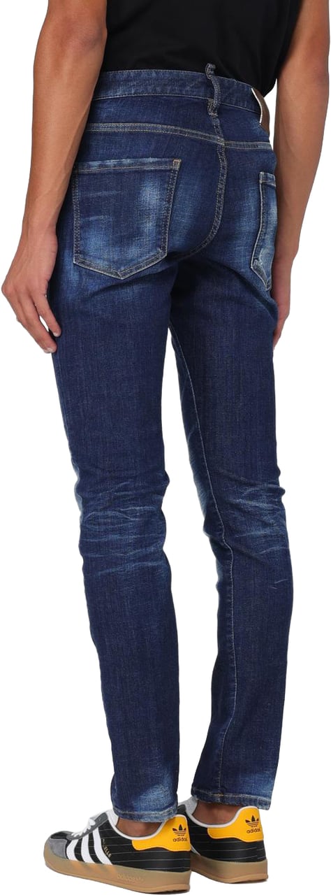 Dsquared2 Dsquared² Blue Denim Skinny Jeans Blauw